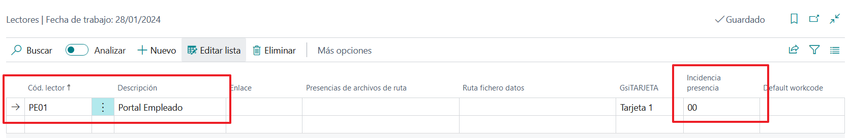 Lectorfichaje