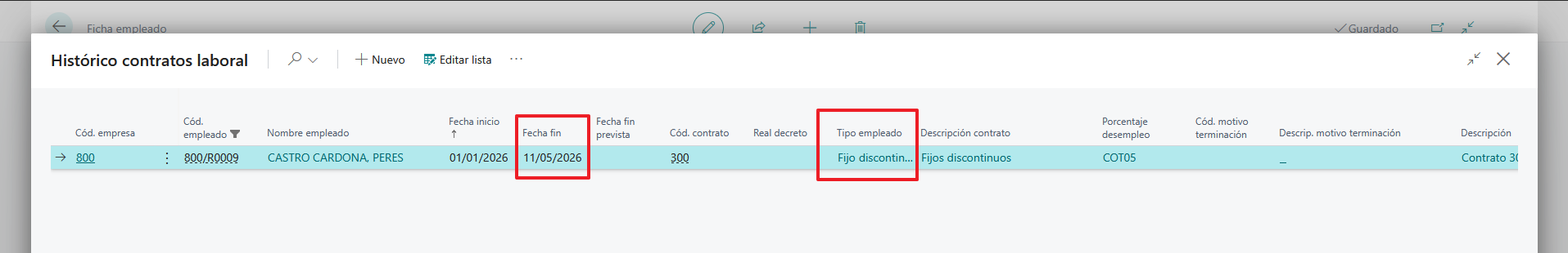 tipo empleado fijo discontinuo
