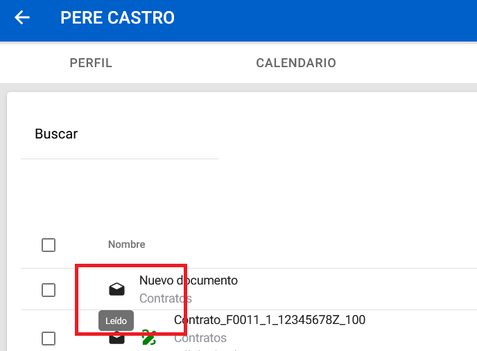 documento leído