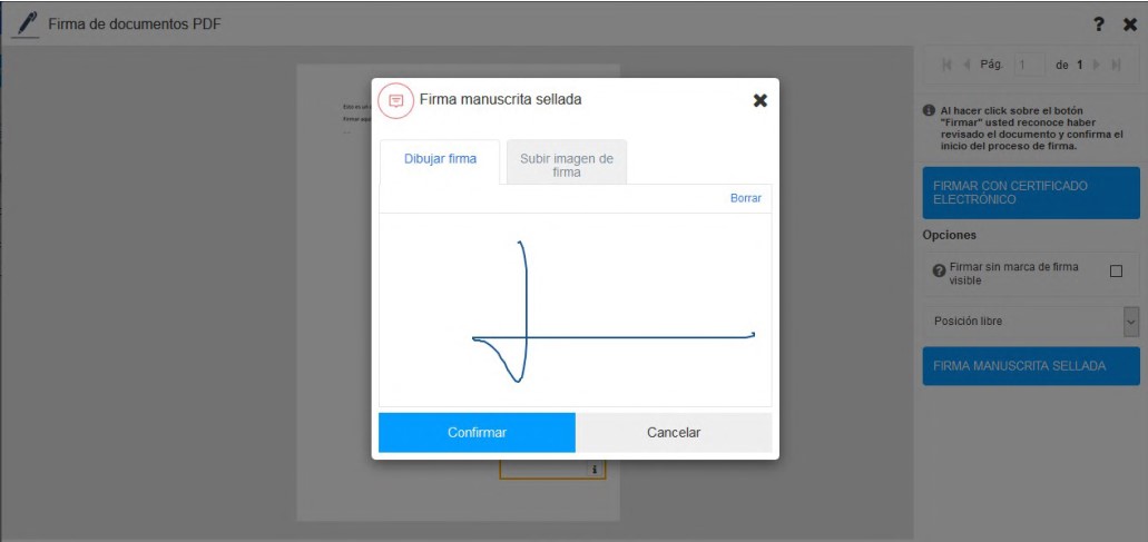 Proceso firma