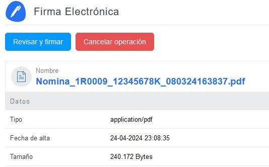 Proceso firma