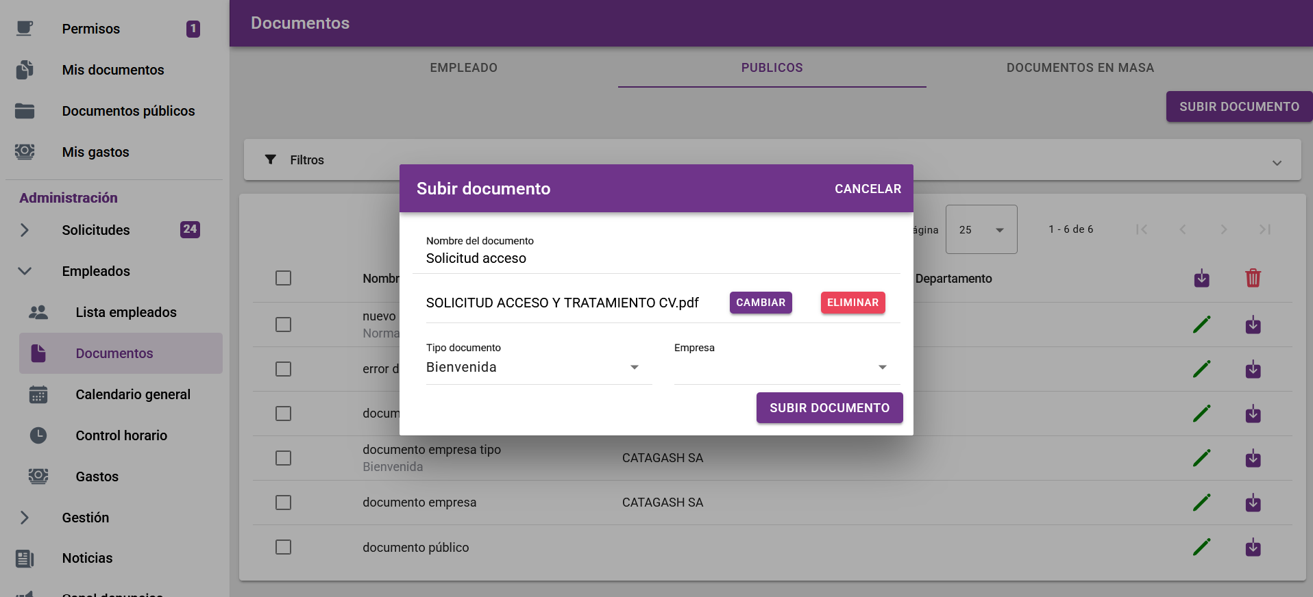 crear documento público