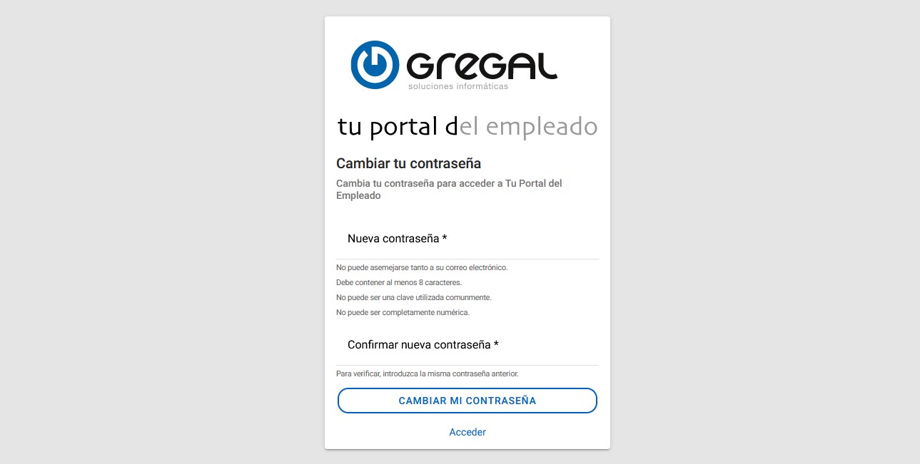 Cambiar tu contraseña